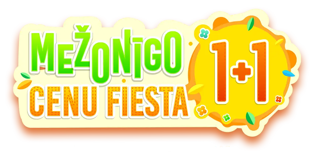 Mežonīgo cenu fiesta: 1+1