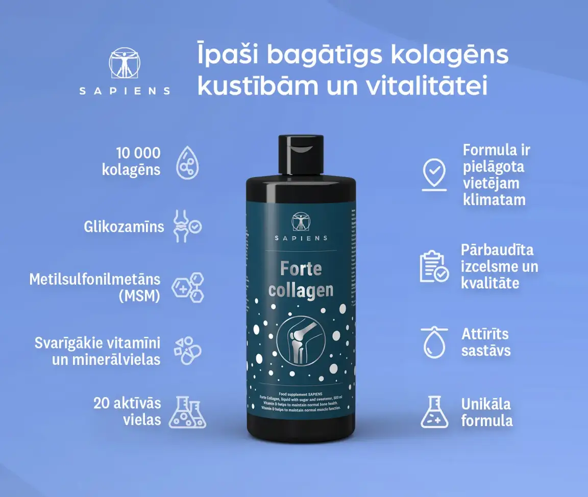 Forte kolagēns (locītavām ar D vitamīnu)