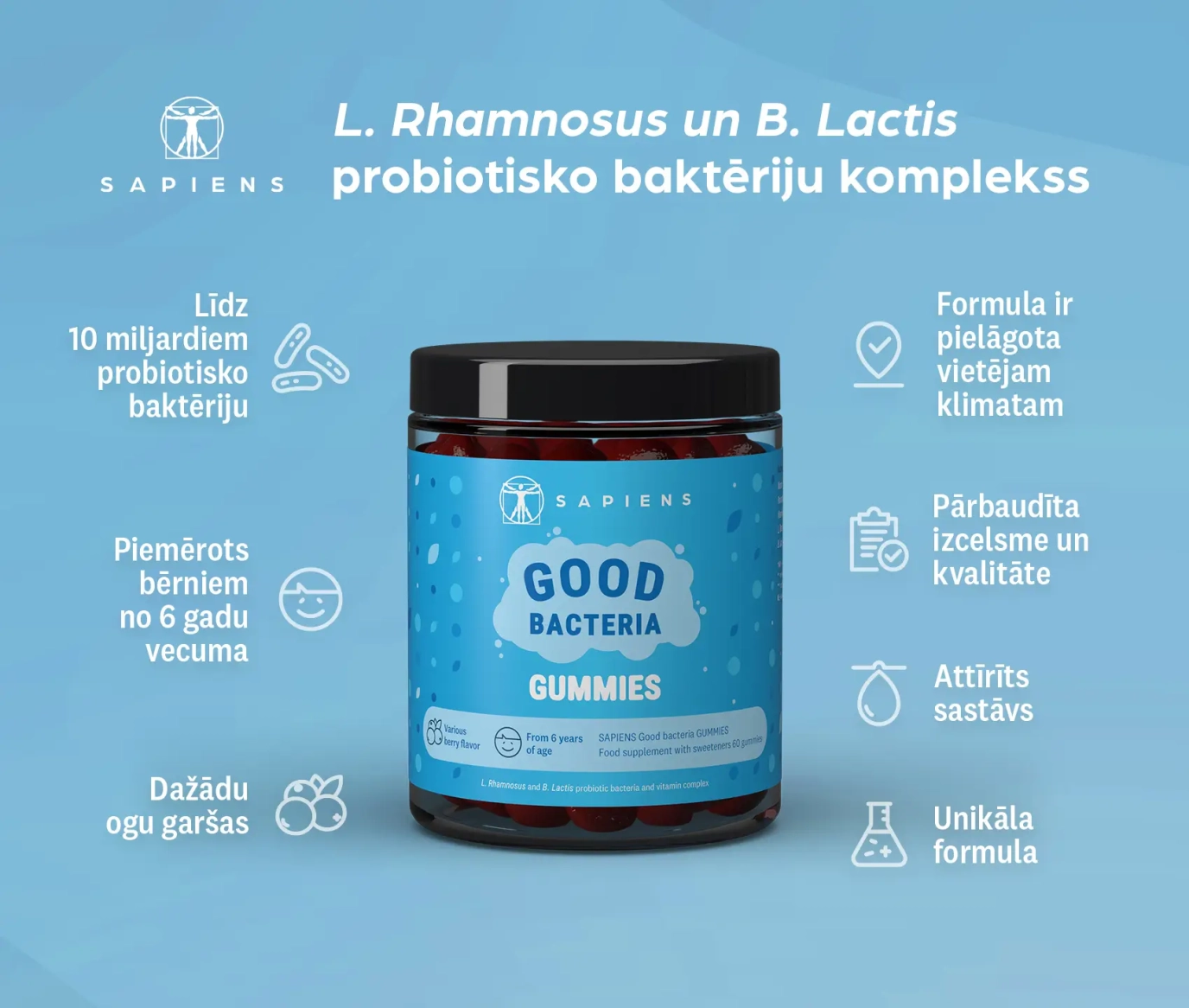Labās baktērijas želejas konfektes