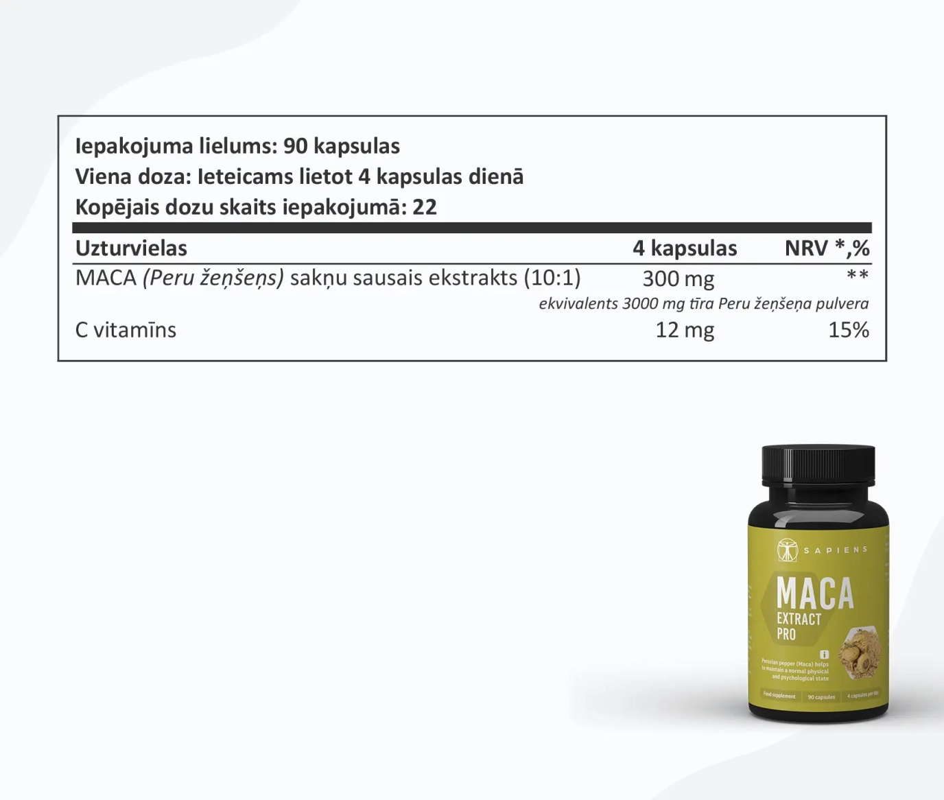 Экстракт маки PRO 1+1