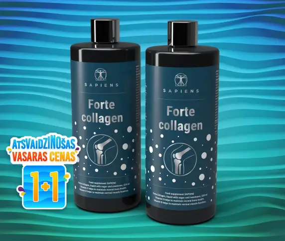 Forte kolagēns (locītavām ar D vitamīnu) 1+1