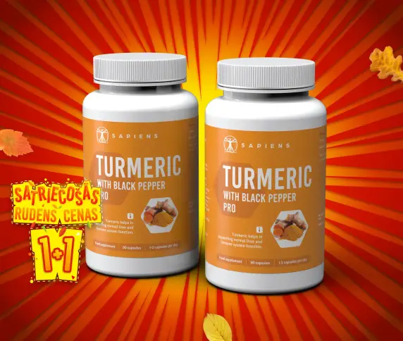 Kurkuma ar melnajiem pipariem PRO 1+1