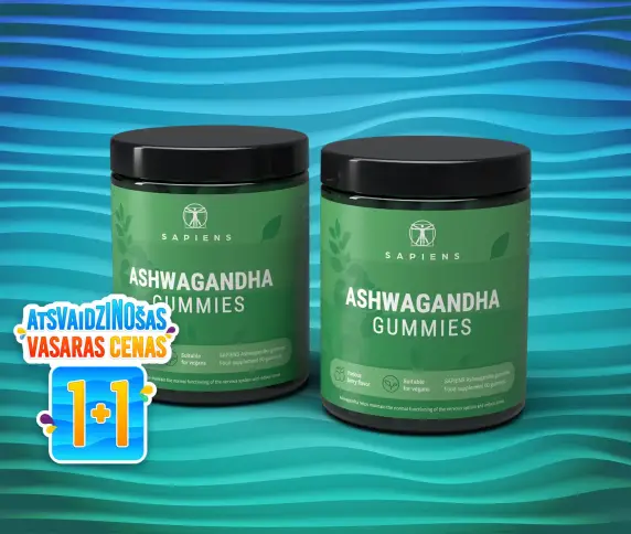 Ašvagandas želejas konfektes 1+1