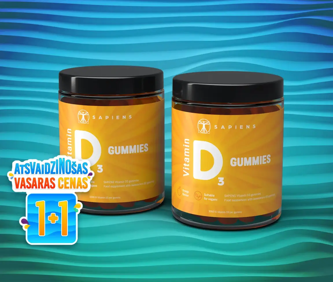 D3 vitamīna želejas konfektes 1+1