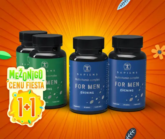 Multivitamīnu komplekss Vīriešiem 1+1