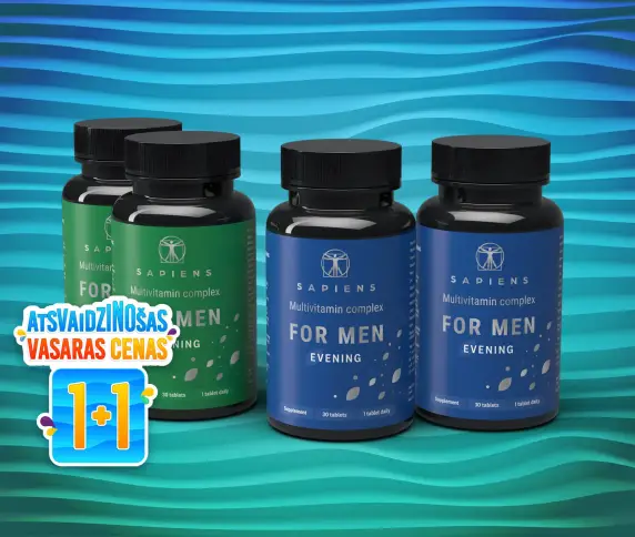 Multivitamīnu komplekss Vīriešiem 1+1