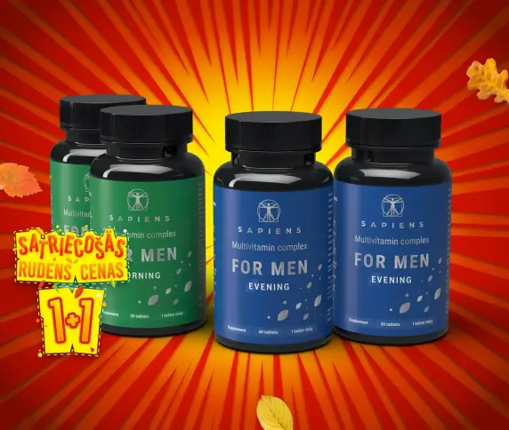 Multivitamīnu komplekss Vīriešiem 1+1