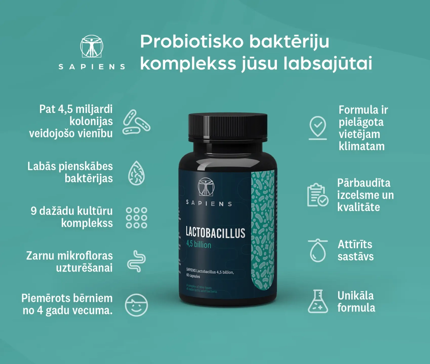 Лактобактерии 4,5 млрд